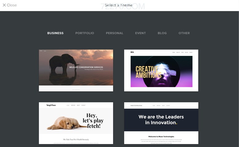 select-theme-weebly